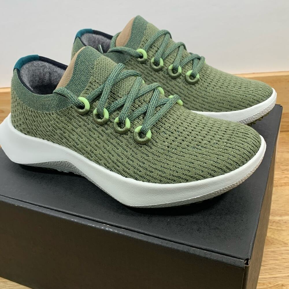 NEW Allbirds Women's 5.5 Tree Dasher 2 Green Calm Cargo Blizzard